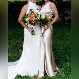 Birdy Grey Kira Dress In Neutral Champagne